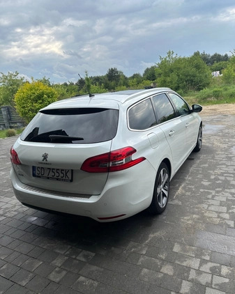 Peugeot 308 cena 58500 przebieg: 92000, rok produkcji 2019 z Nowy Targ małe 781